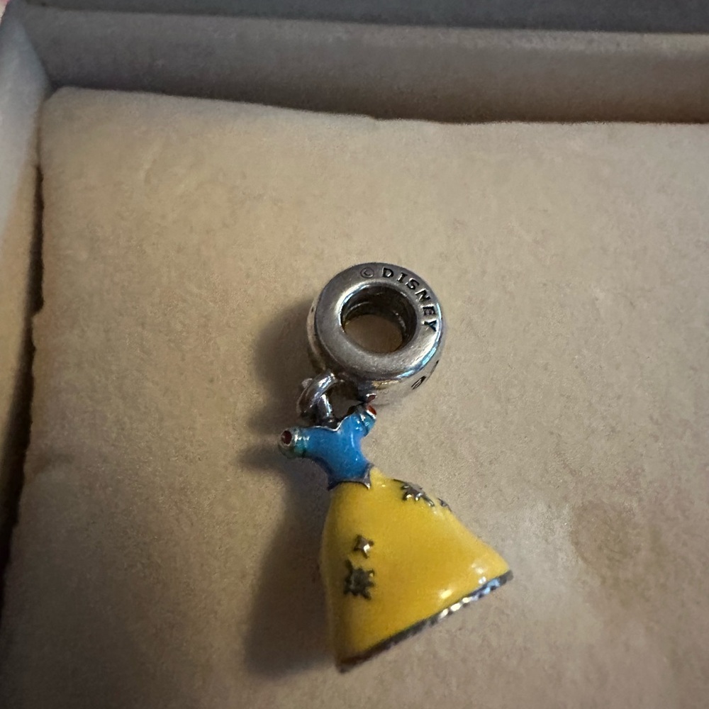 Pandora Disney Princess Dress Charm - Yellow and Blue